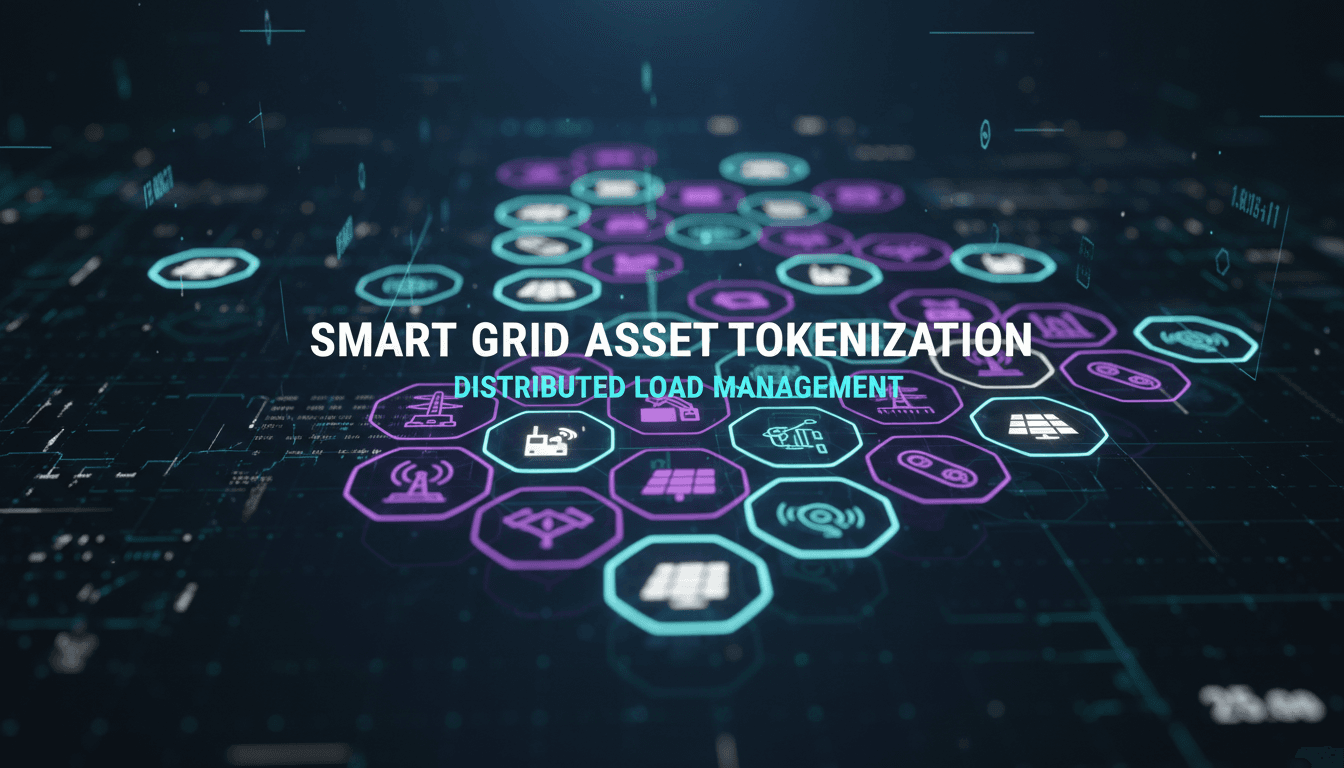 Tokenized distributed load assets displayed on smart grid interface