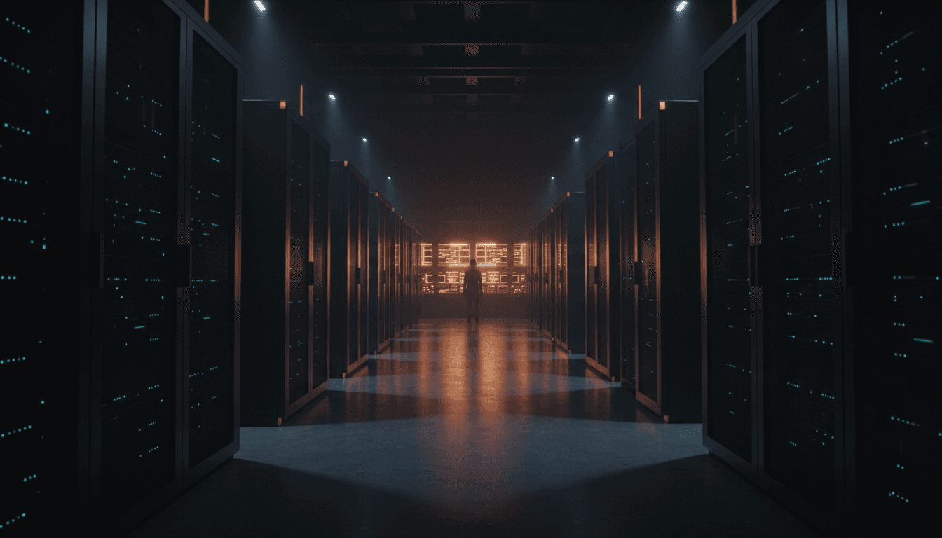 Advanced control room with grid infrastructure equipment and precision technology